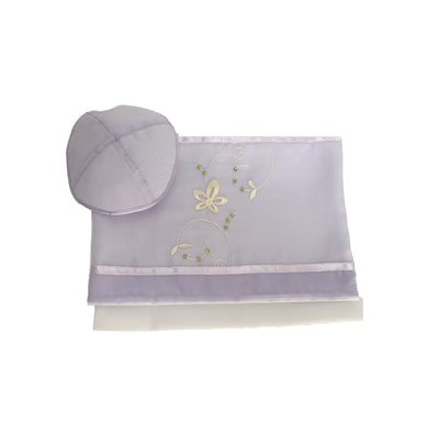 Lilac Dawn Tallit for women, Bat Mitzvha Tallit, Silk Tallit, Women's Tallit Prayer Shawl