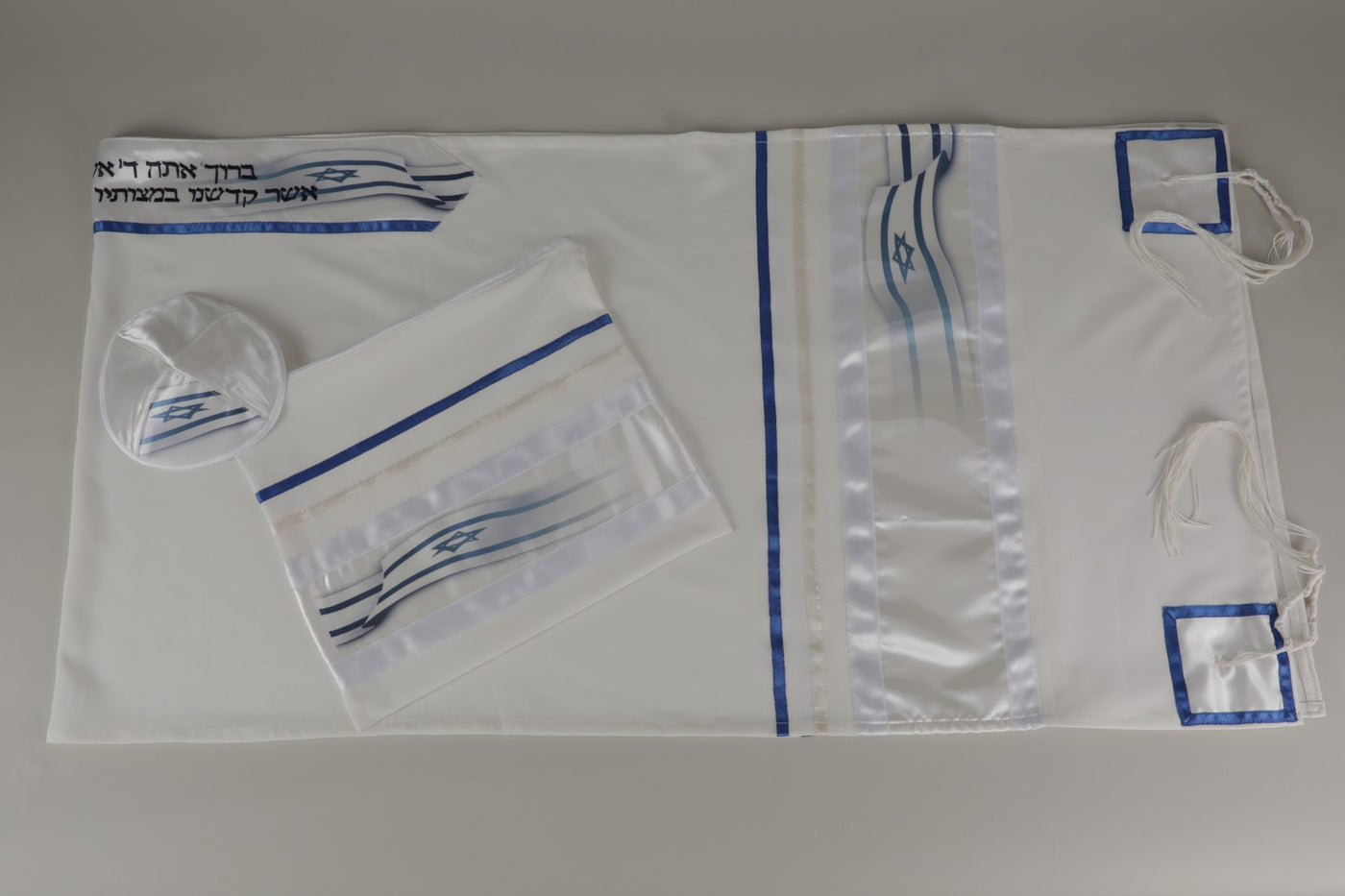 BELOVED STARS OF DAVID DECORATION ON VISCOSE TALLIT