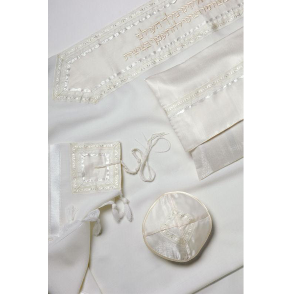 white tallit for sale