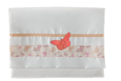 Peach Butterflies tallit bag, bat mitzvah tallit, girls tallit by galilee silks